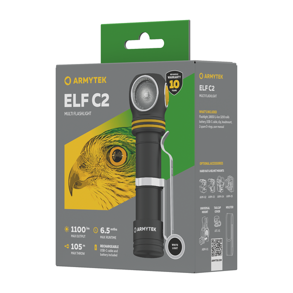 Armytek Elf C2 USB-C Kaltweiß / Warmweiß