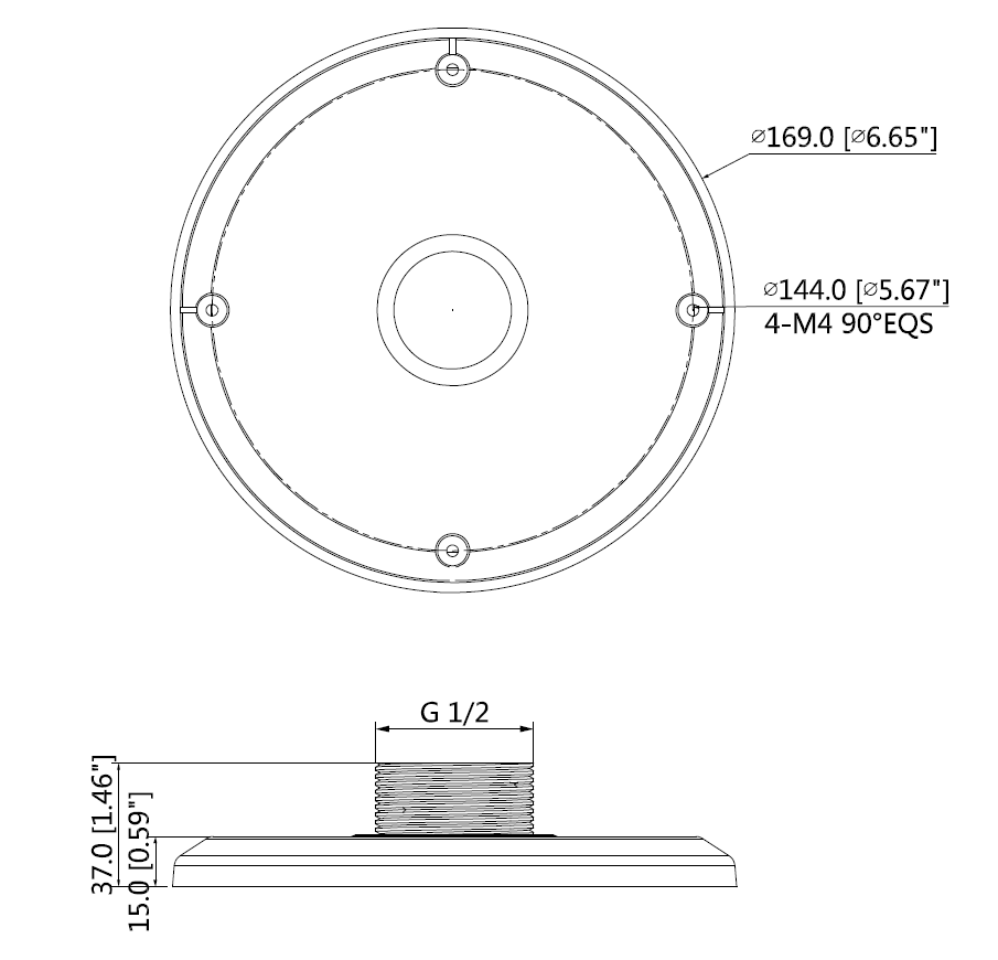 Dahua - PFA102 - Aufhängeadapter