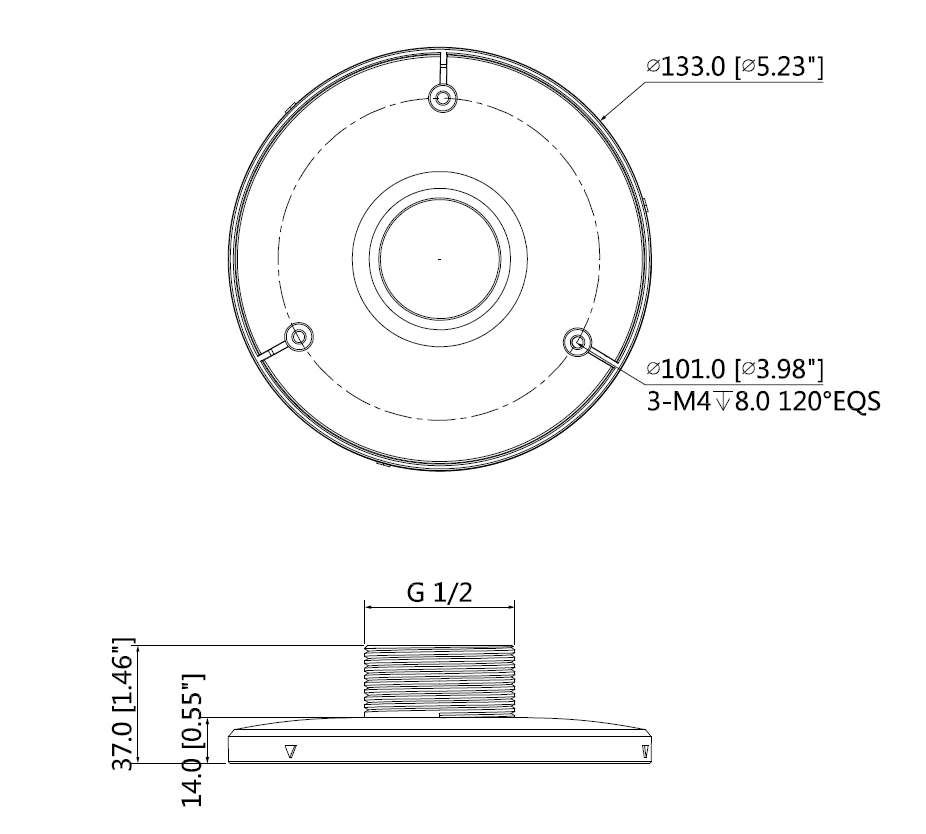 Dahua - PFA103 - Aufhängeadapter