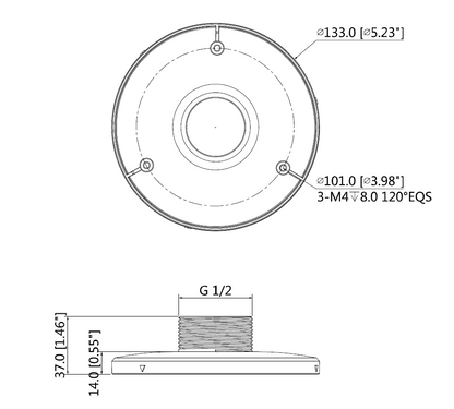 Dahua - PFA103 - Aufhängeadapter